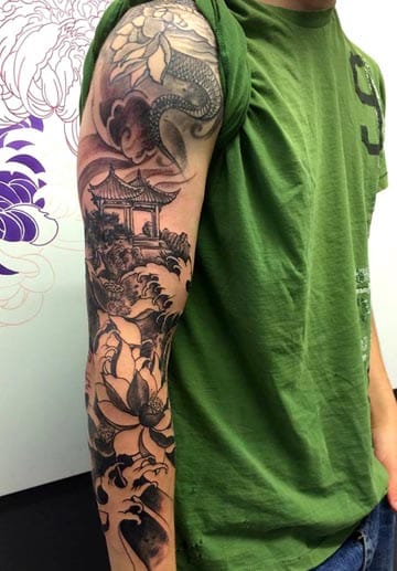 tattoo bras japonais Zoran Tattoo Vevey